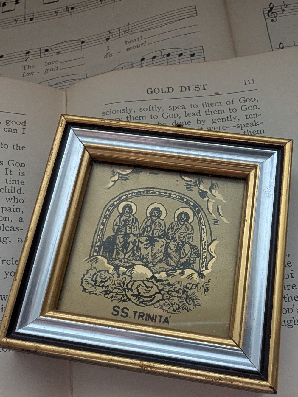 Gold and Silver Framed Religious Print - SS. Trinità - Picture 6 of 7